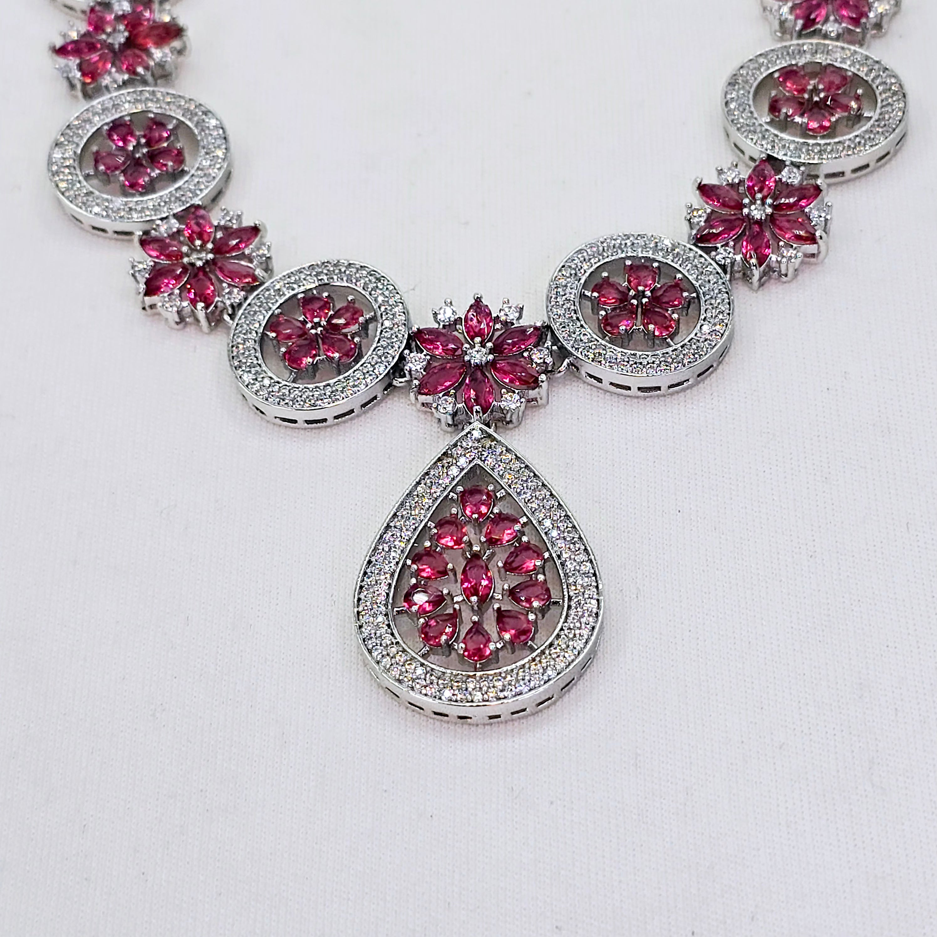 The Nylah Whitegold A.D Necklace