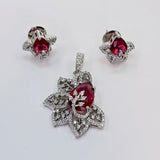 The Damia Whitegold A.D Pendant Earring