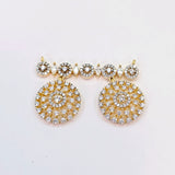 The Aridna Yellowgold A.D Pendant Earring (M.S)
