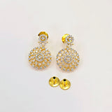 The Aridna Yellowgold A.D Pendant Earring (M.S)