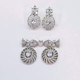 The Derika Whitegold A.D Pendant Earring (M.S)