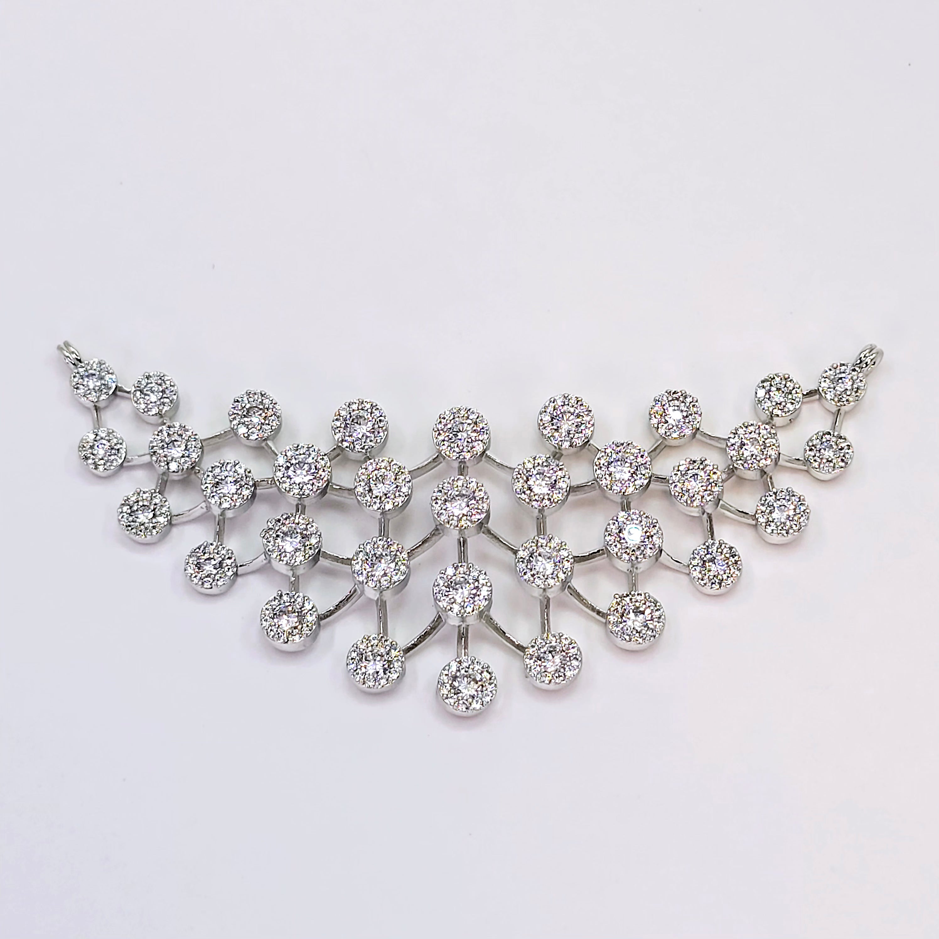 The Dalary Whitegold A.D Pendant Earring (M.S)