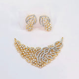 The Dalma Yellowgold A.D Pendant Earring (M.S)