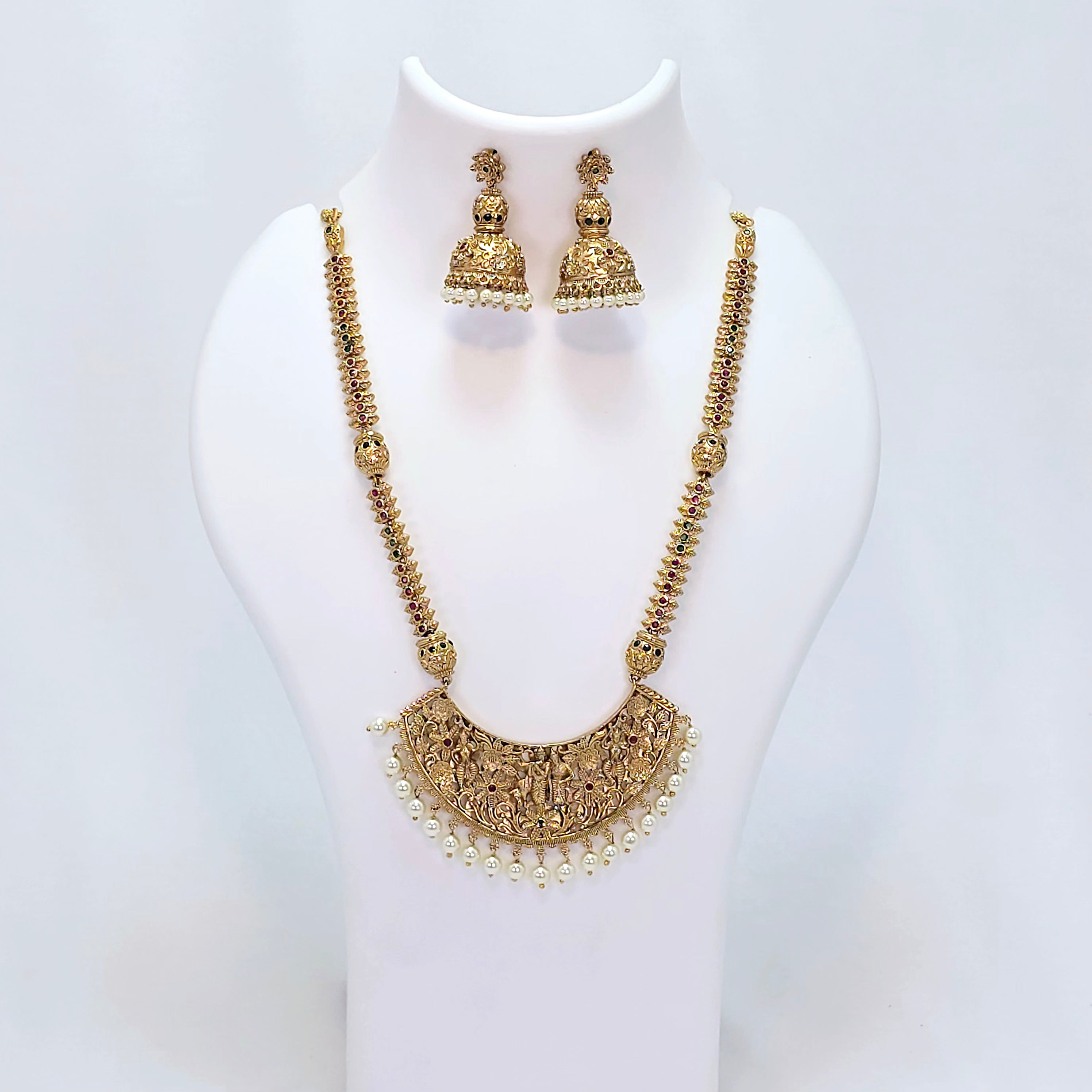 The Mukta Kempu Necklace