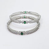 The Daisyna Whitegold A.D Bangle