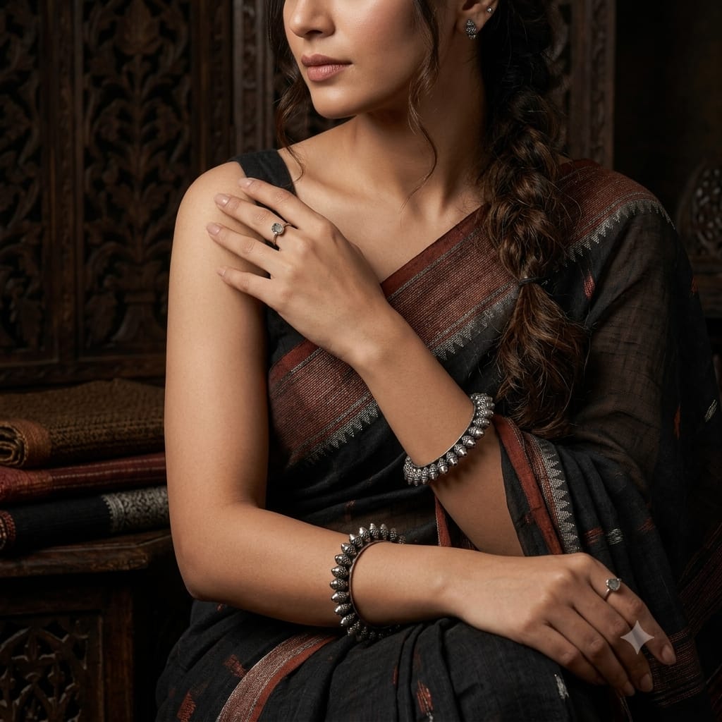 The Pahi Oxidized Bangle