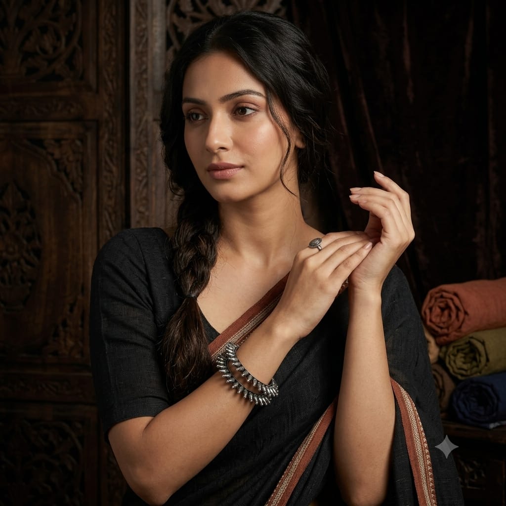 The Padmini Oxidized Bangle
