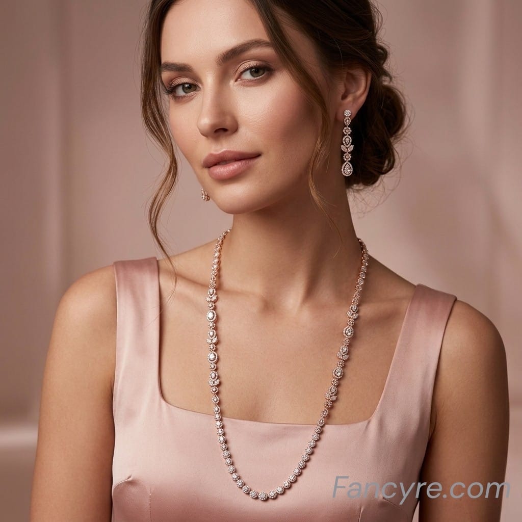 The Flynn Rosegold A.D Necklace