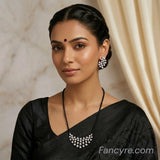 The Dalary Whitegold A.D Pendant Earring (M.S)
