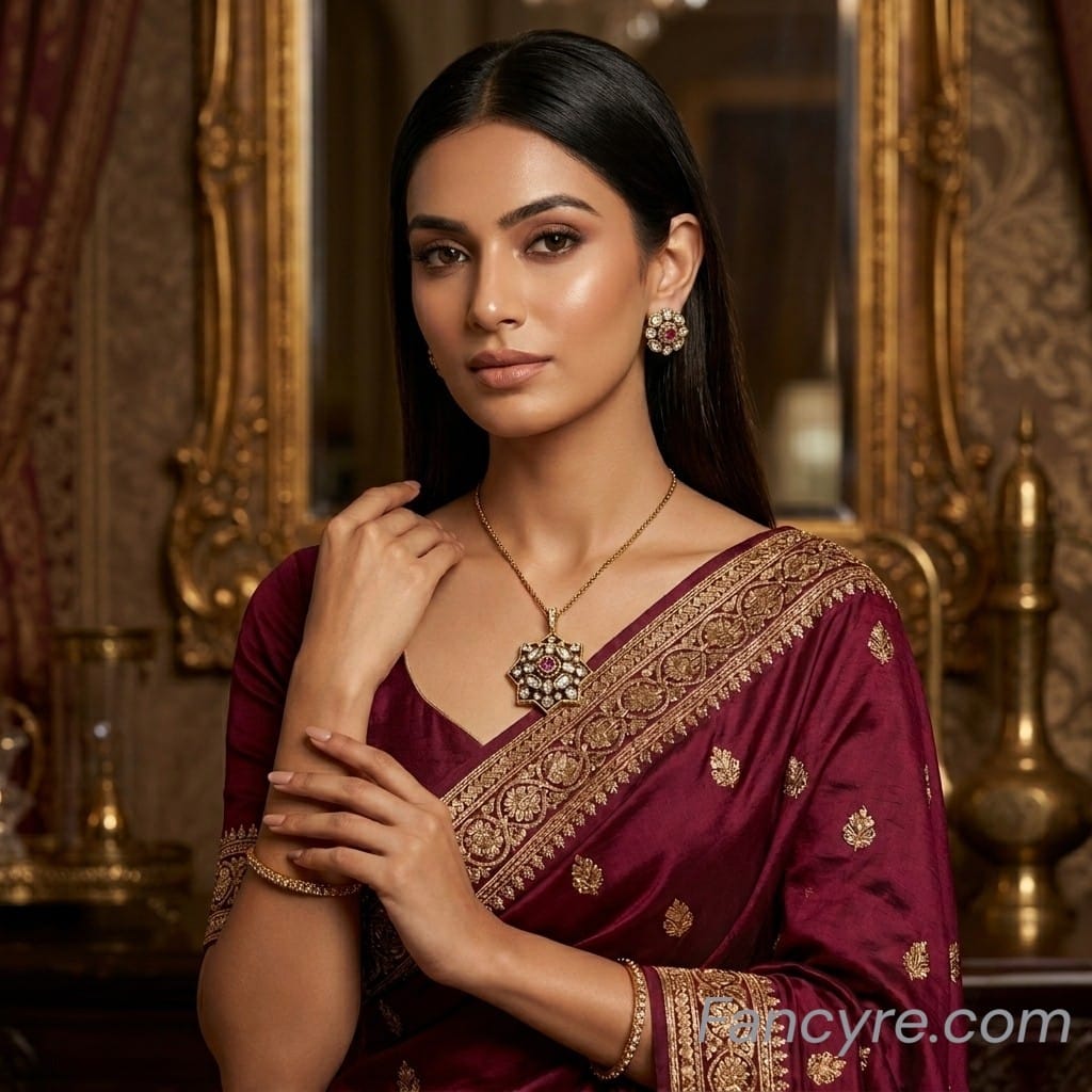 The Daysha Victorian Polish Pendant Earring