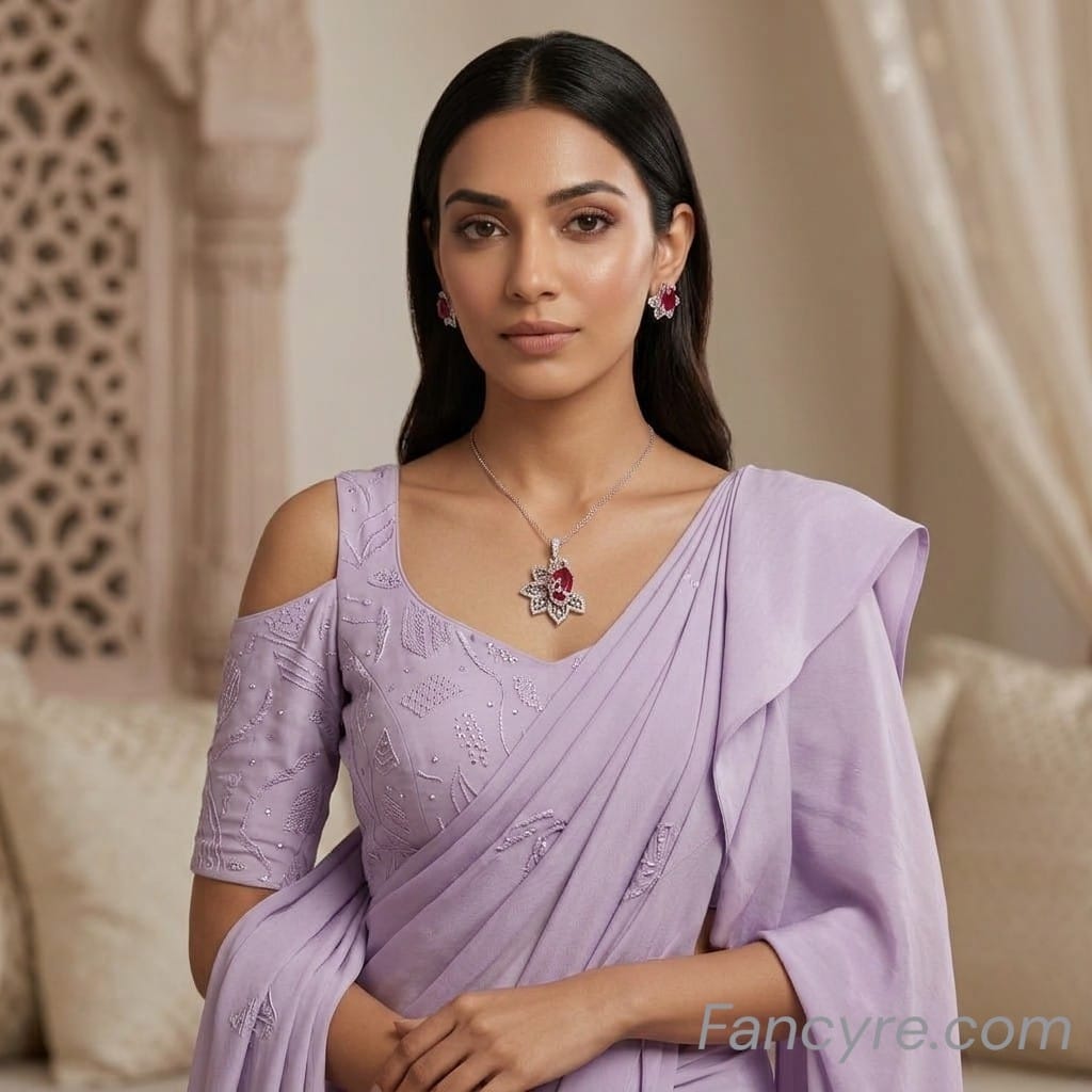 The Damia Whitegold A.D Pendant Earring