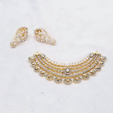 The Shimmer Yellowgold A.D Pendant Earring (M.S)