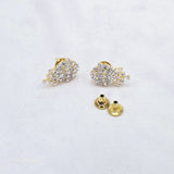 The Jessica Yellowgold A.D Pendant Earring (M.S)