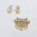 The Palka Yellowgold A.D Pendant Earring (M.S)