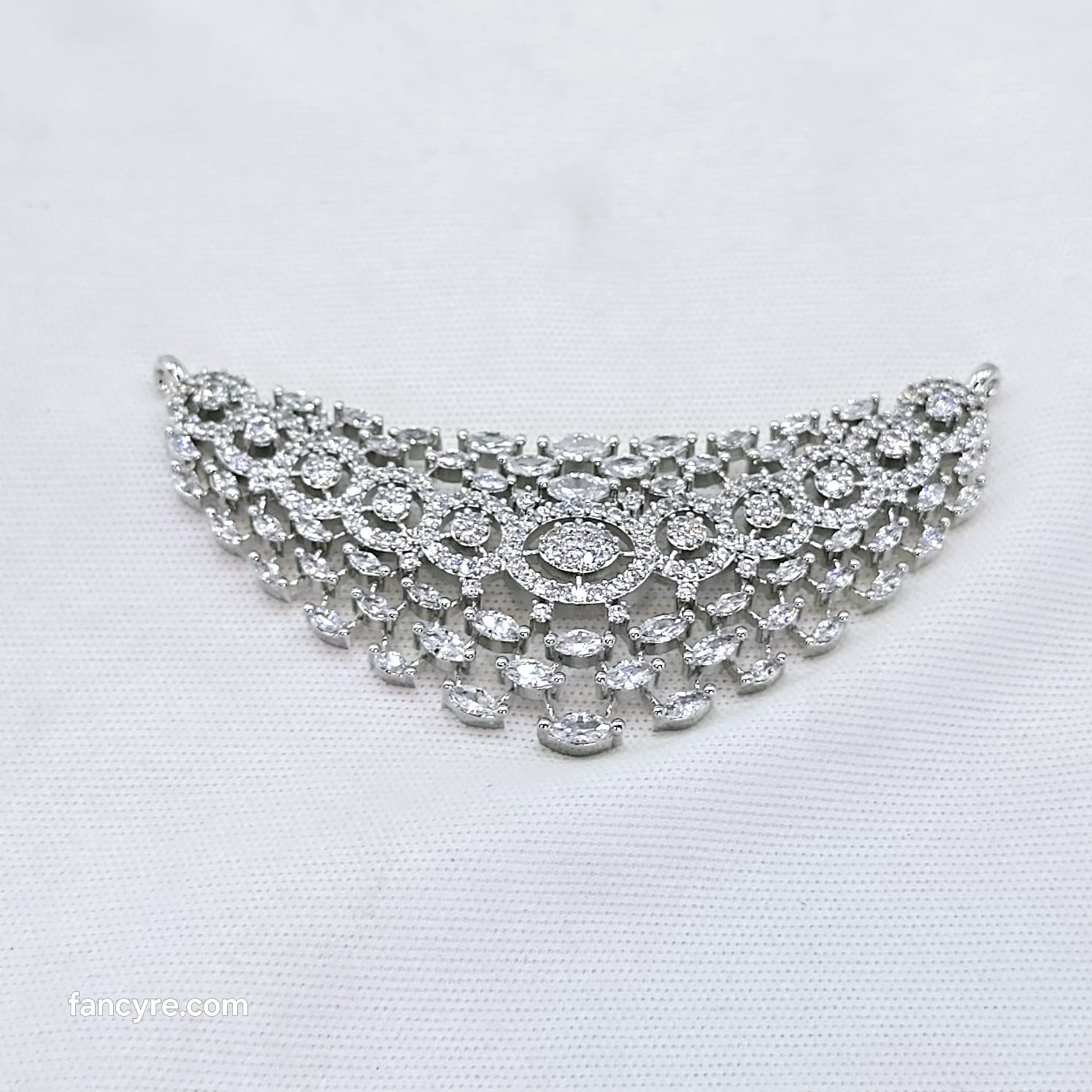 The Sereni Whitegold A.D Pendant Earring (M.S)