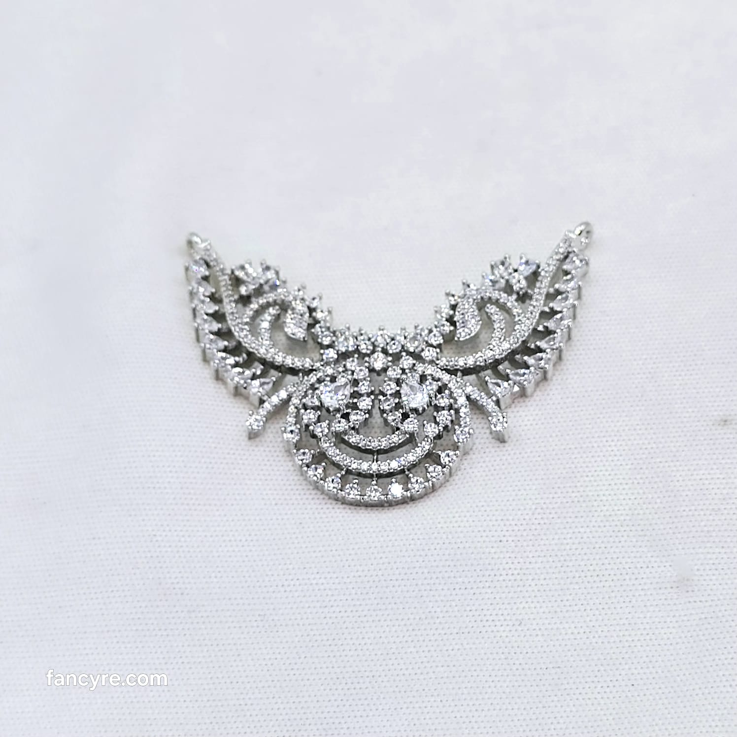 The Rehi Whitegold A.D Pendant Earring (M.S)