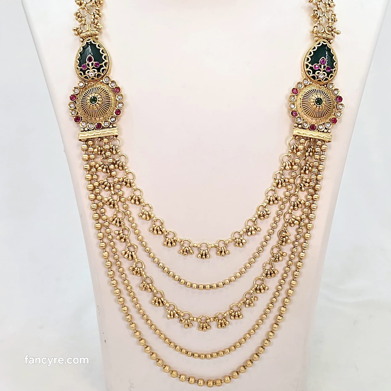 The Bhairavi Rajwadi Long Necklace