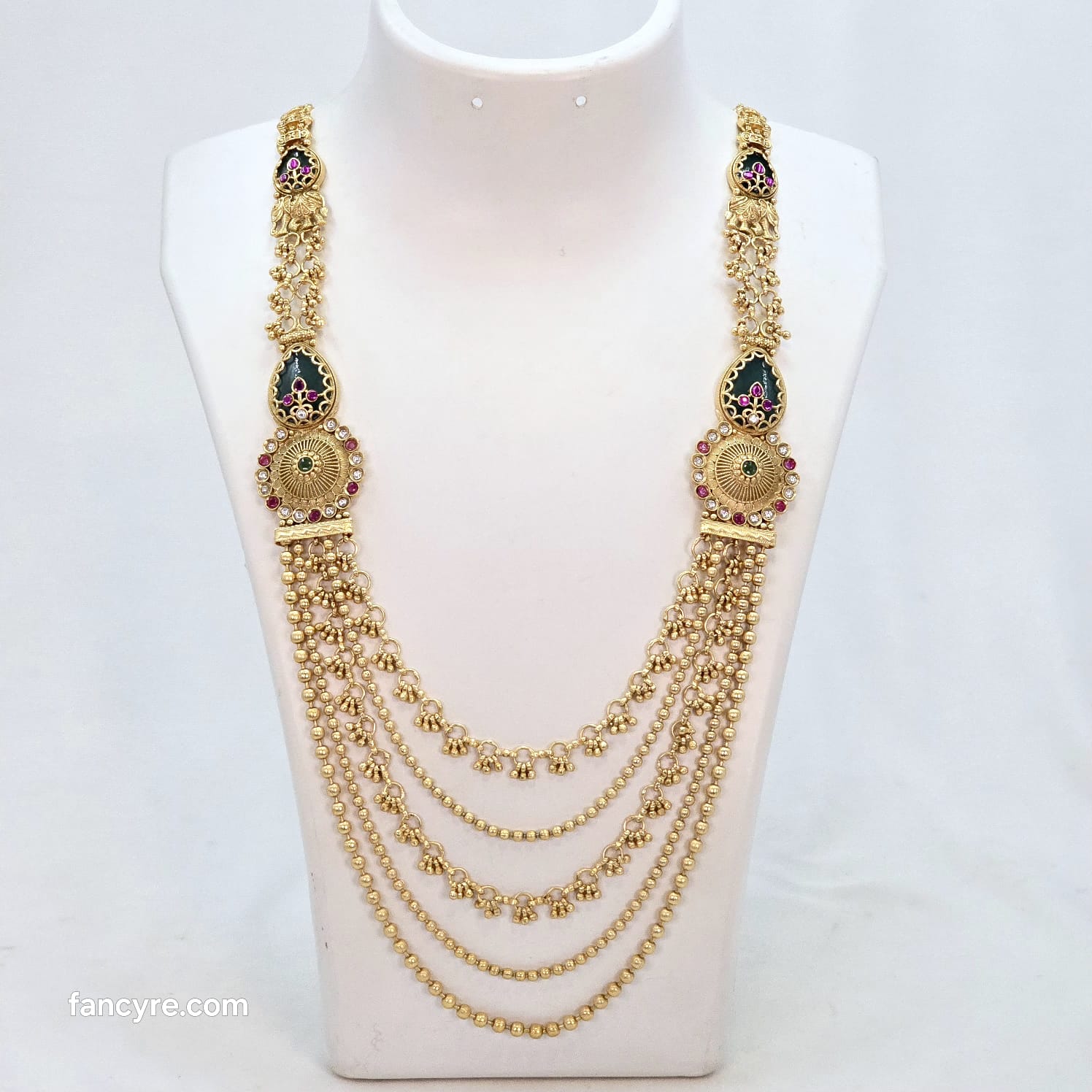 The Bhairavi Rajwadi Long Necklace