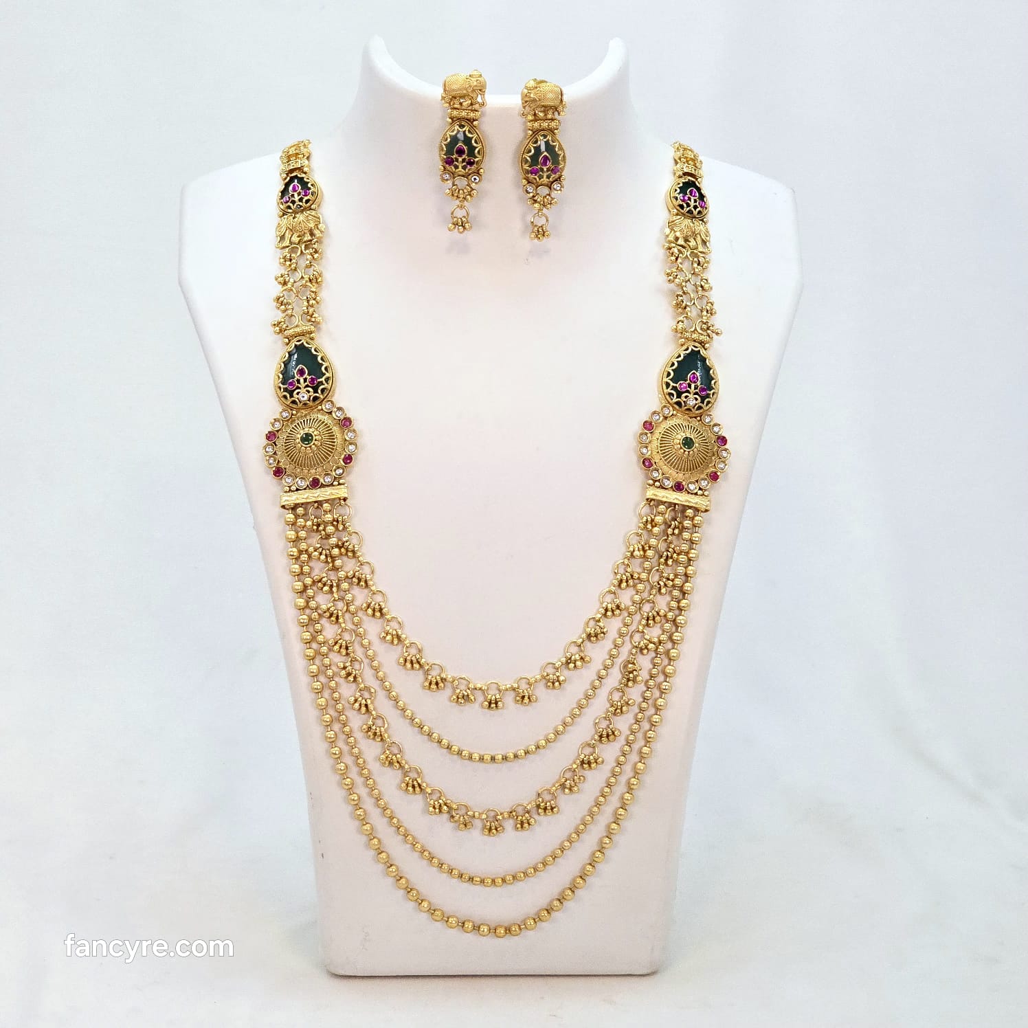 The Bhairavi Rajwadi Long Necklace