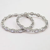 The Faye Whitegold A.D Bangle