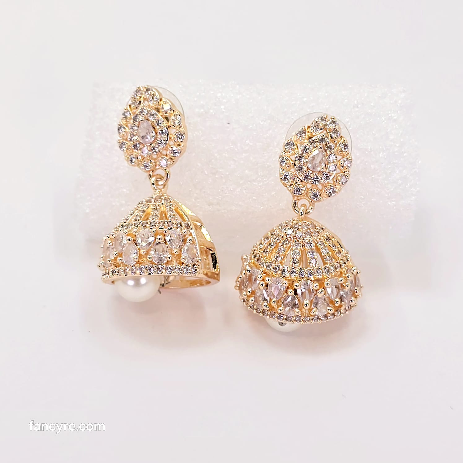 The Mahera Rosegold A.D Earring