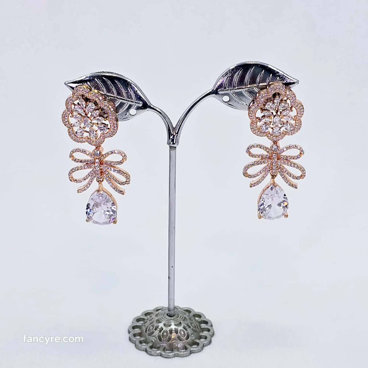The Saira Rosegold A.D Earring
