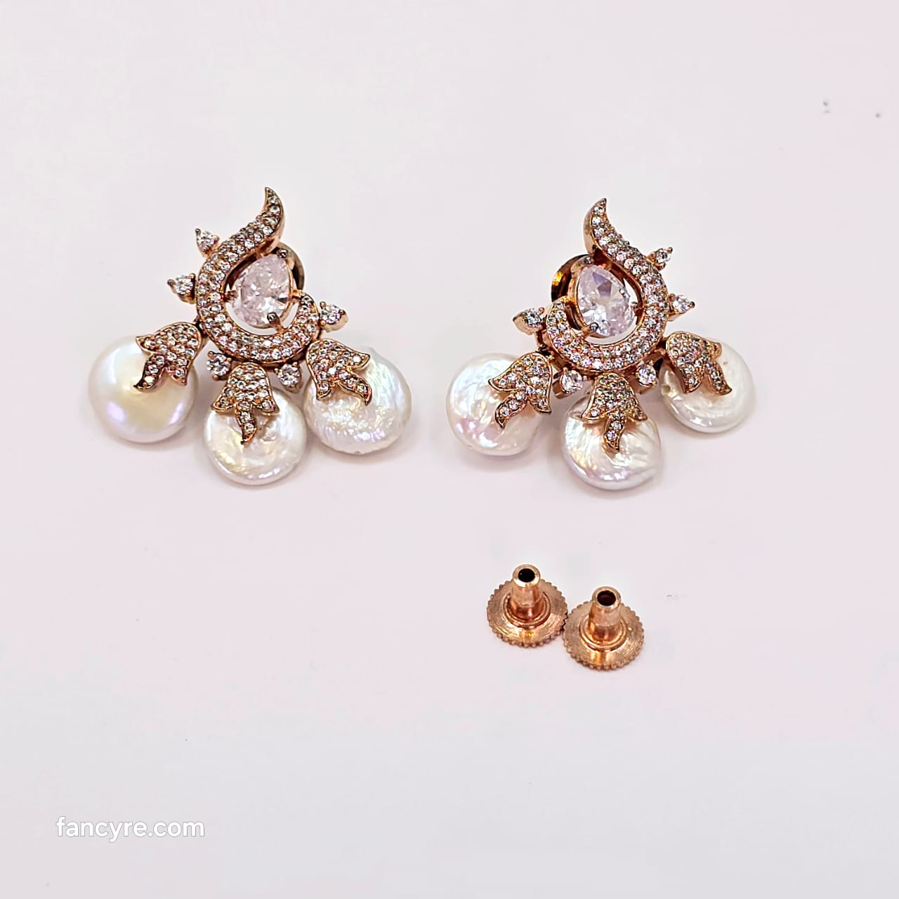 The Brijal Rosegold A.D Earring