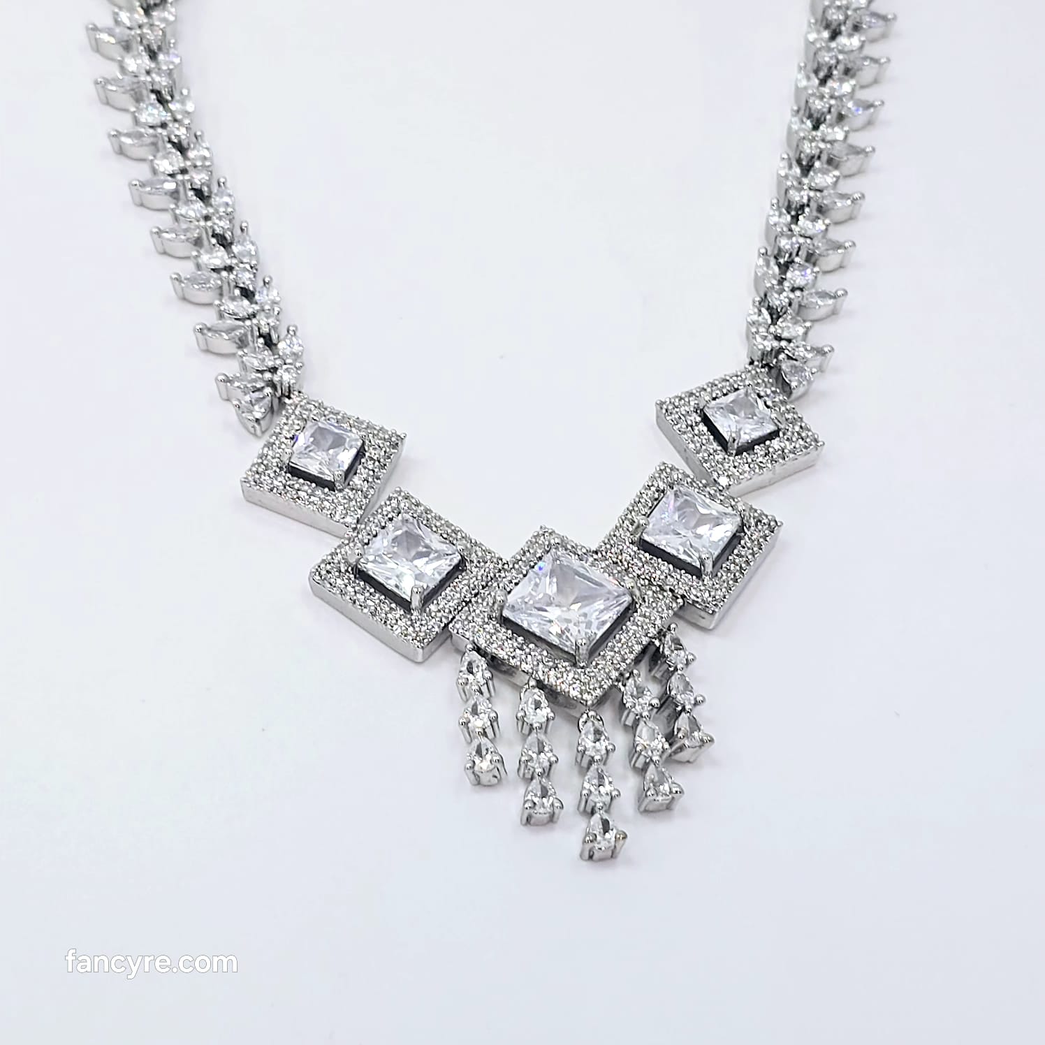 The Dafina Whitegold A.D Necklace