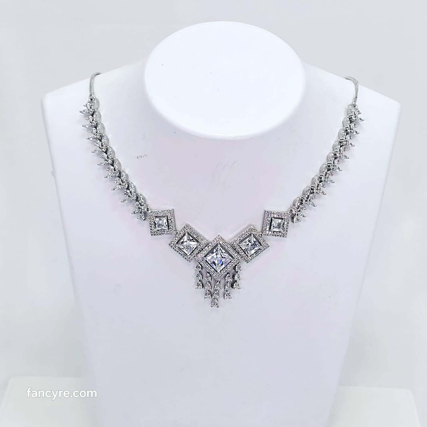 The Dafina Whitegold A.D Necklace