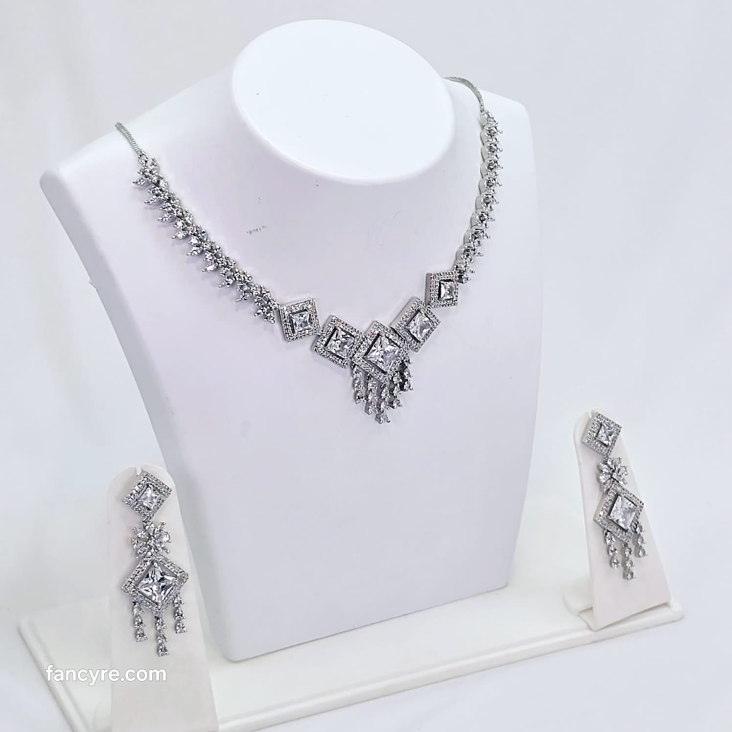 The Dafina Whitegold A.D Necklace