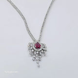 The Sahana Whitegold A.D Necklace