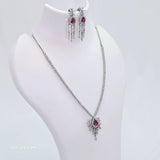 The Sahana Whitegold A.D Necklace
