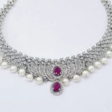 The Niva Whitegold A.D Necklace
