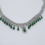 The Safiya Whitegold A.D Necklace