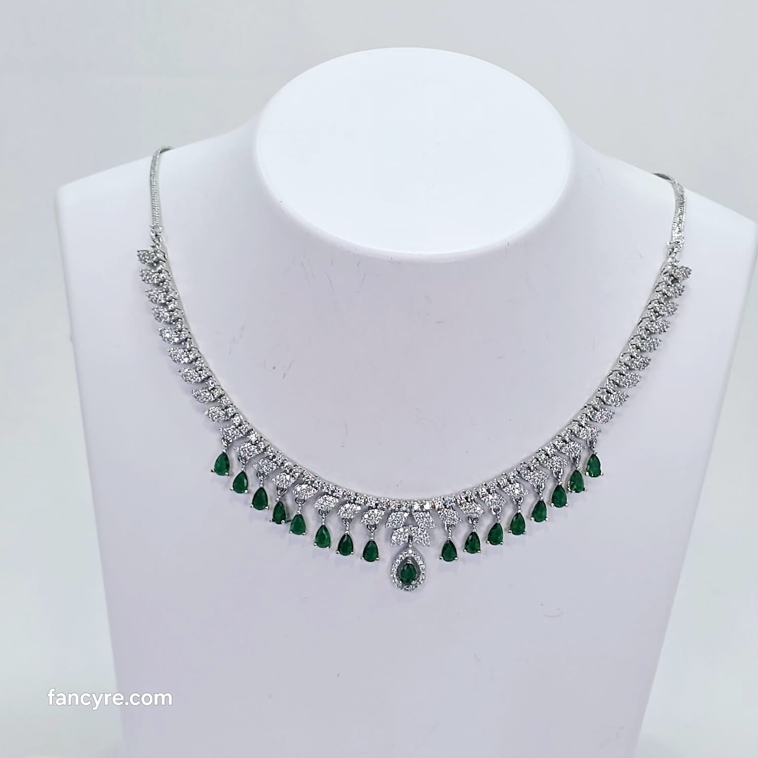 The Safiya Whitegold A.D Necklace