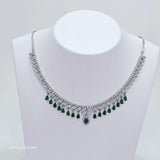 The Safiya Whitegold A.D Necklace