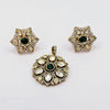 The Serafina Yellowgold A.D Pendant Earring