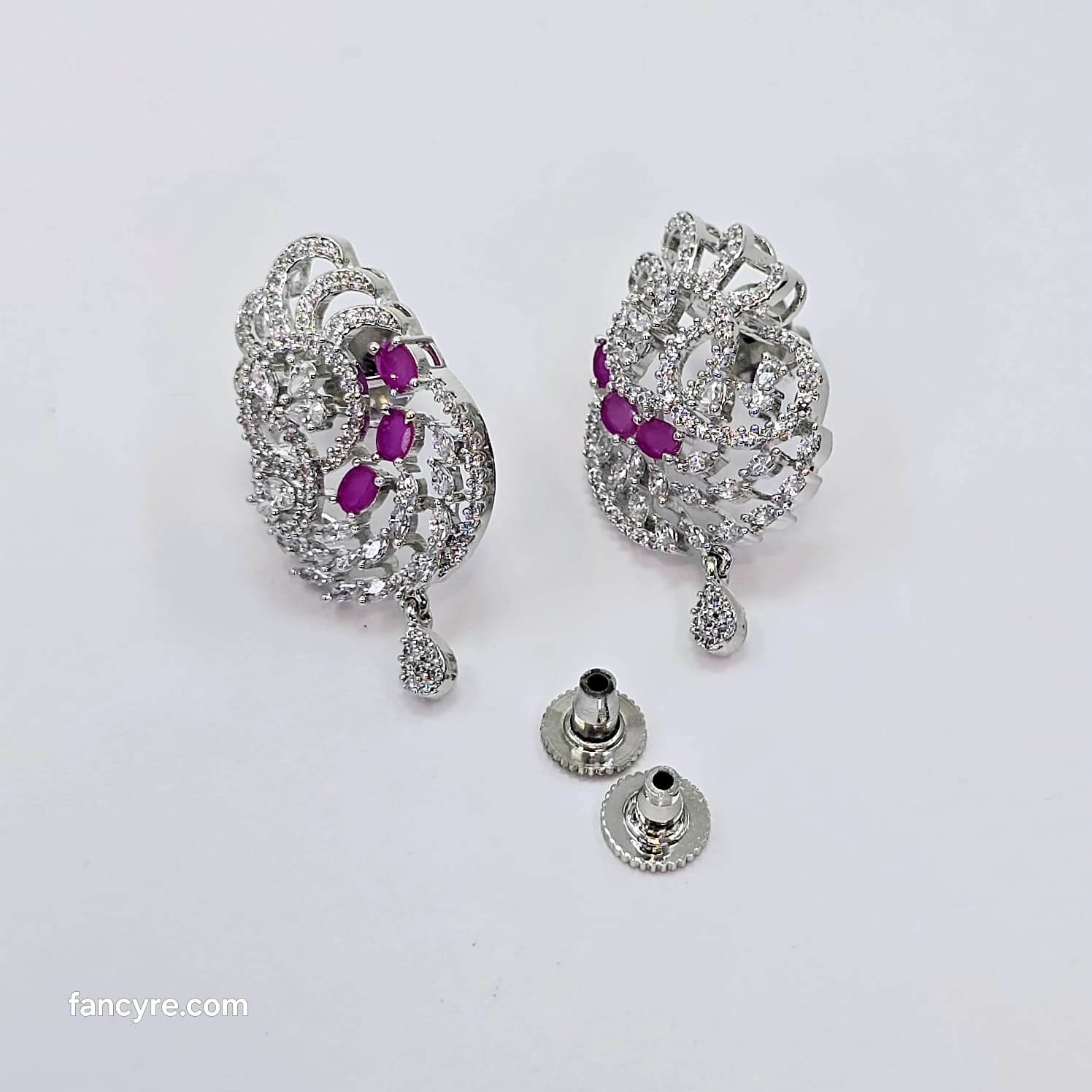 The Miles Whitegold A.D Pendant Earring