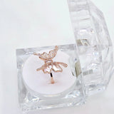 The Butterfly Rosegold A.D Ring