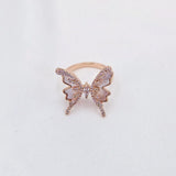 The Butterfly Rosegold A.D Ring