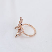 The Butterfly Rosegold A.D Ring