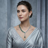 The Nadine Whitegold A.D Necklace