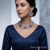 The Nerida Whitegold A.D Necklace