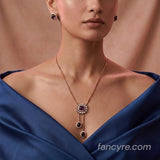 The Teresa Rosegold A.D Pendant Earring Set