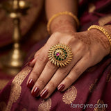 The Morakshi Kempu Ring