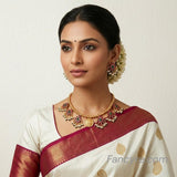 The Chandrakala Kempu Necklace