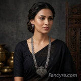 The Mary Oxidized Long Necklace
