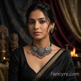 The Kunti Oxidized Necklace