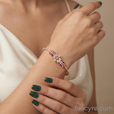 The Shanaya Rosegold A.D Bracelet