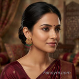 The Manju Antique Goldforming Earring
